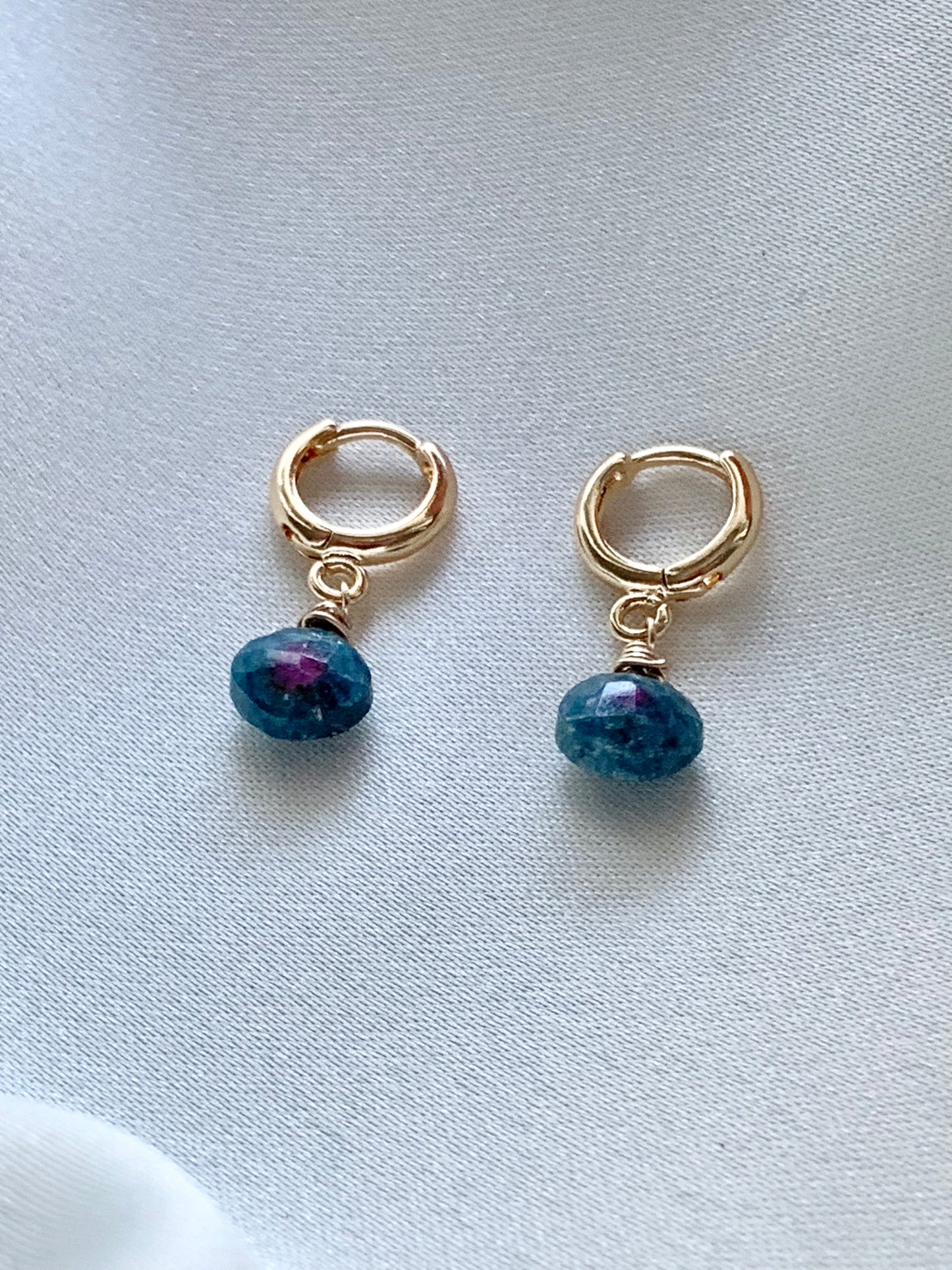 Ruby Zoisite Hoops