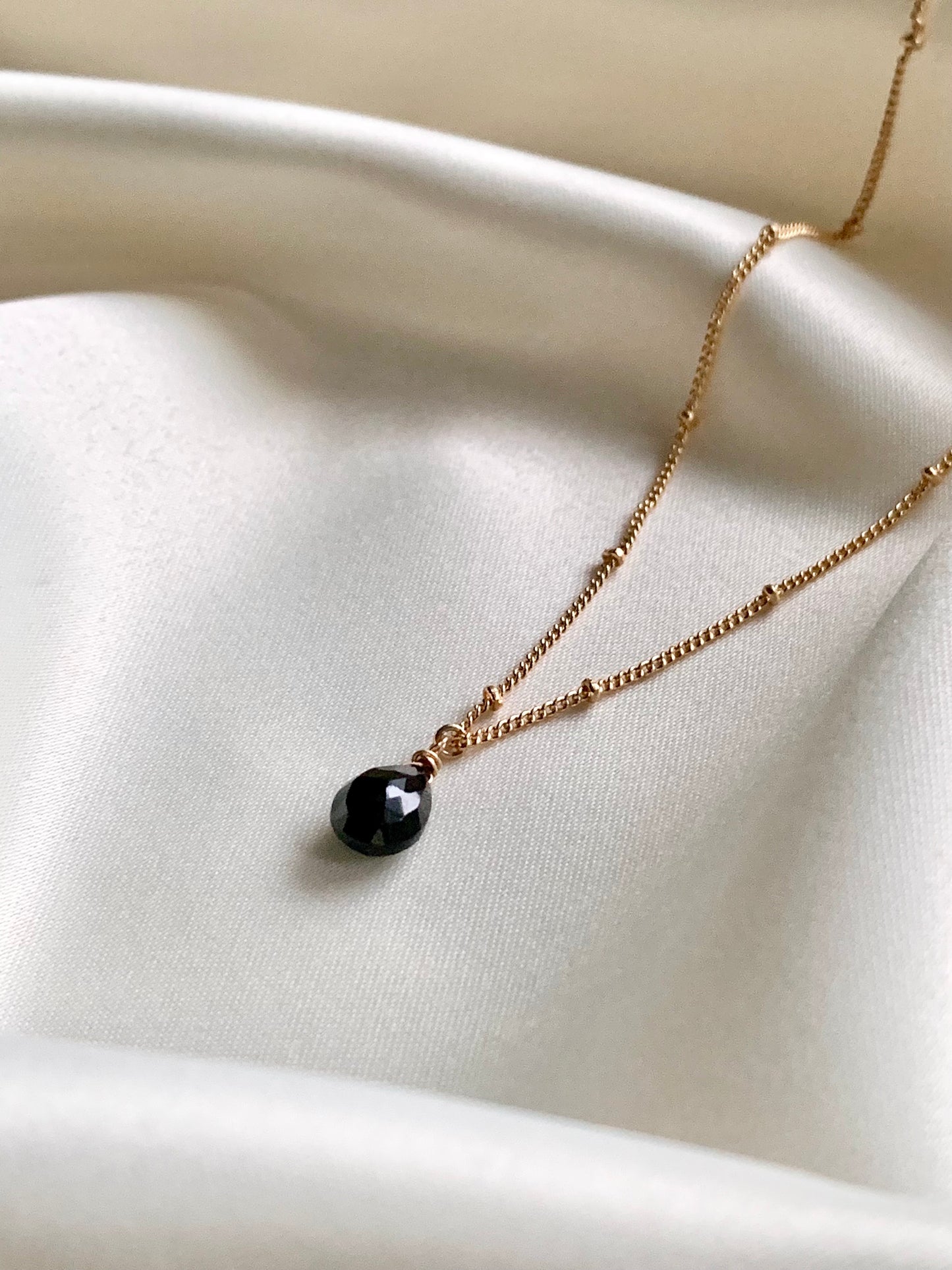 Black Spinel Necklace