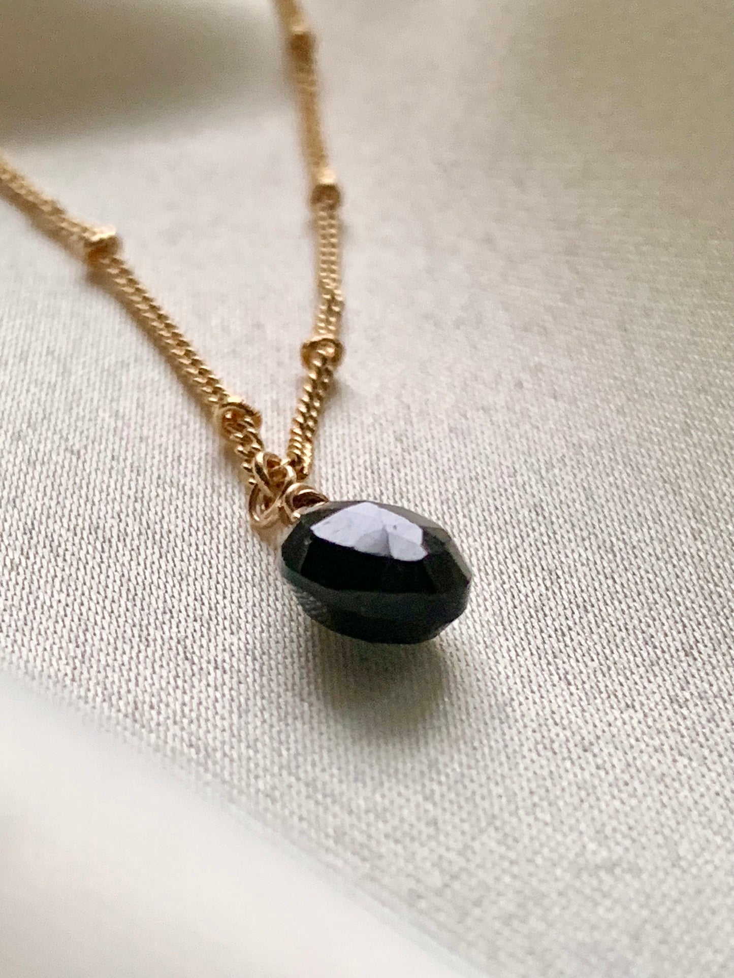 Black Spinel Necklace