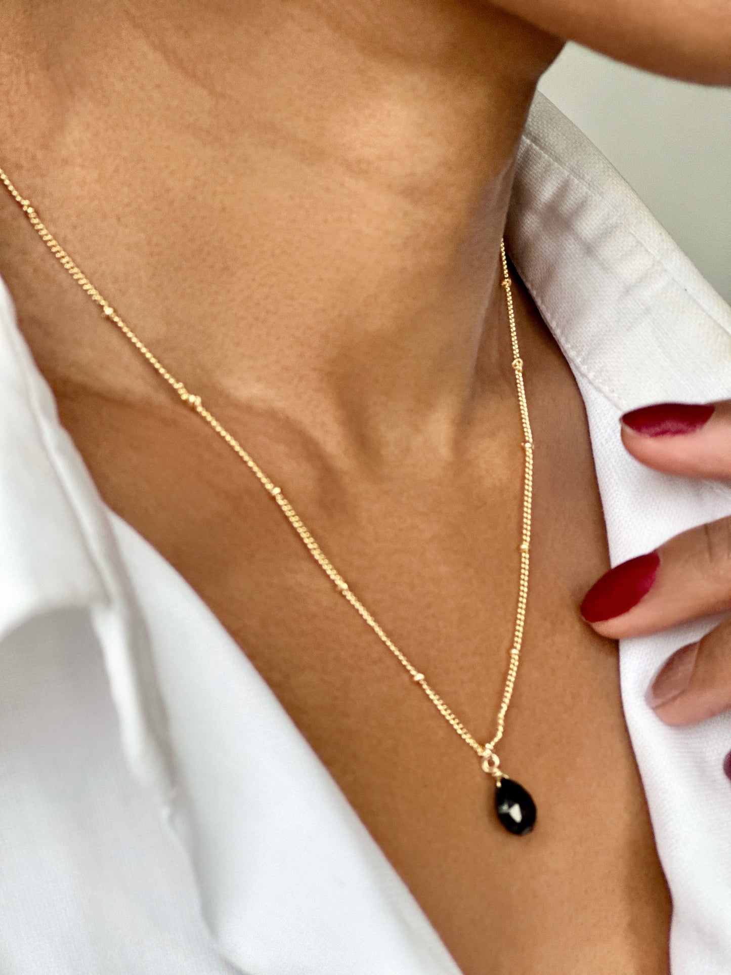 Black Spinel Necklace