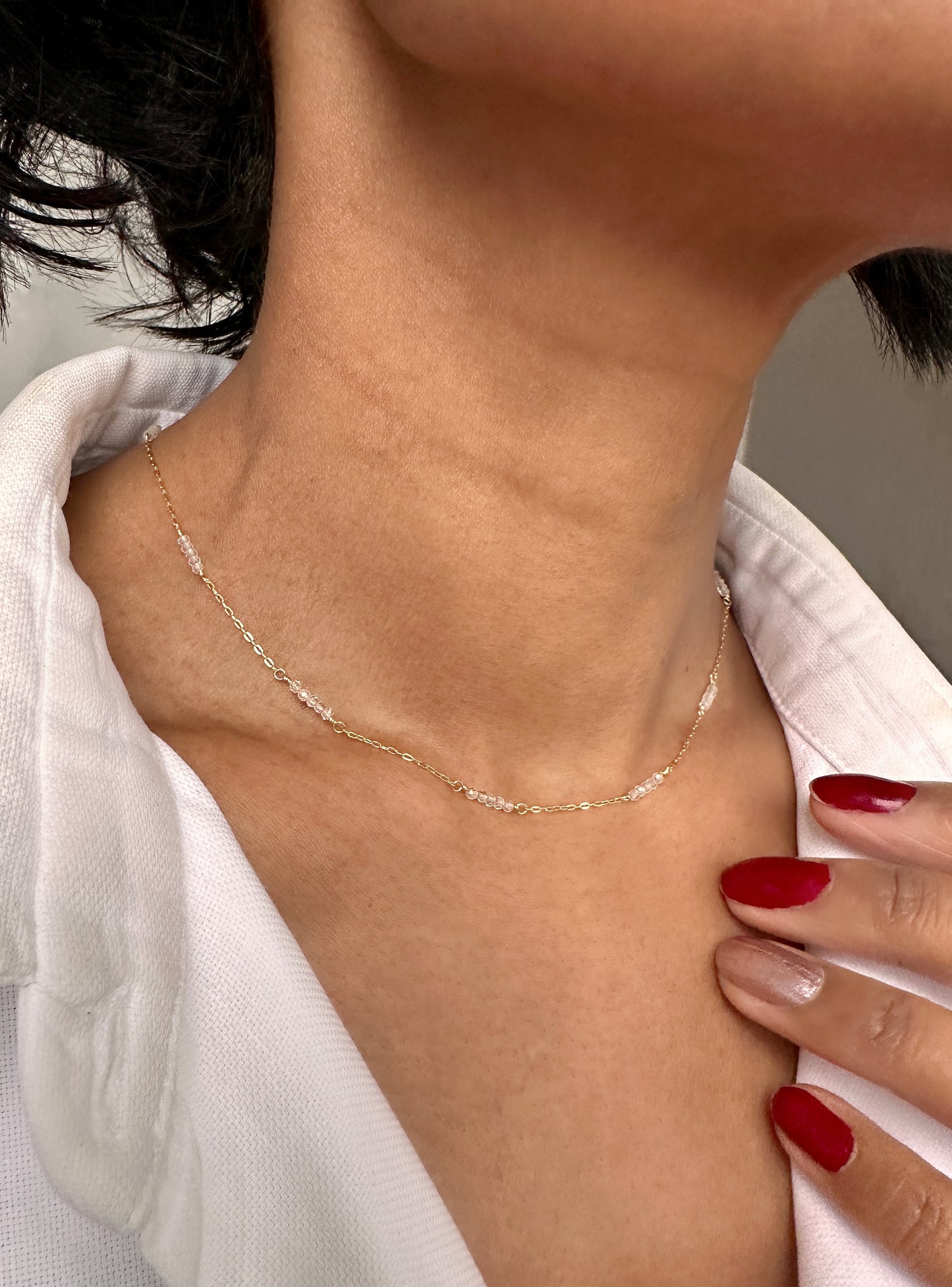 Sky Blue Topaz Choker