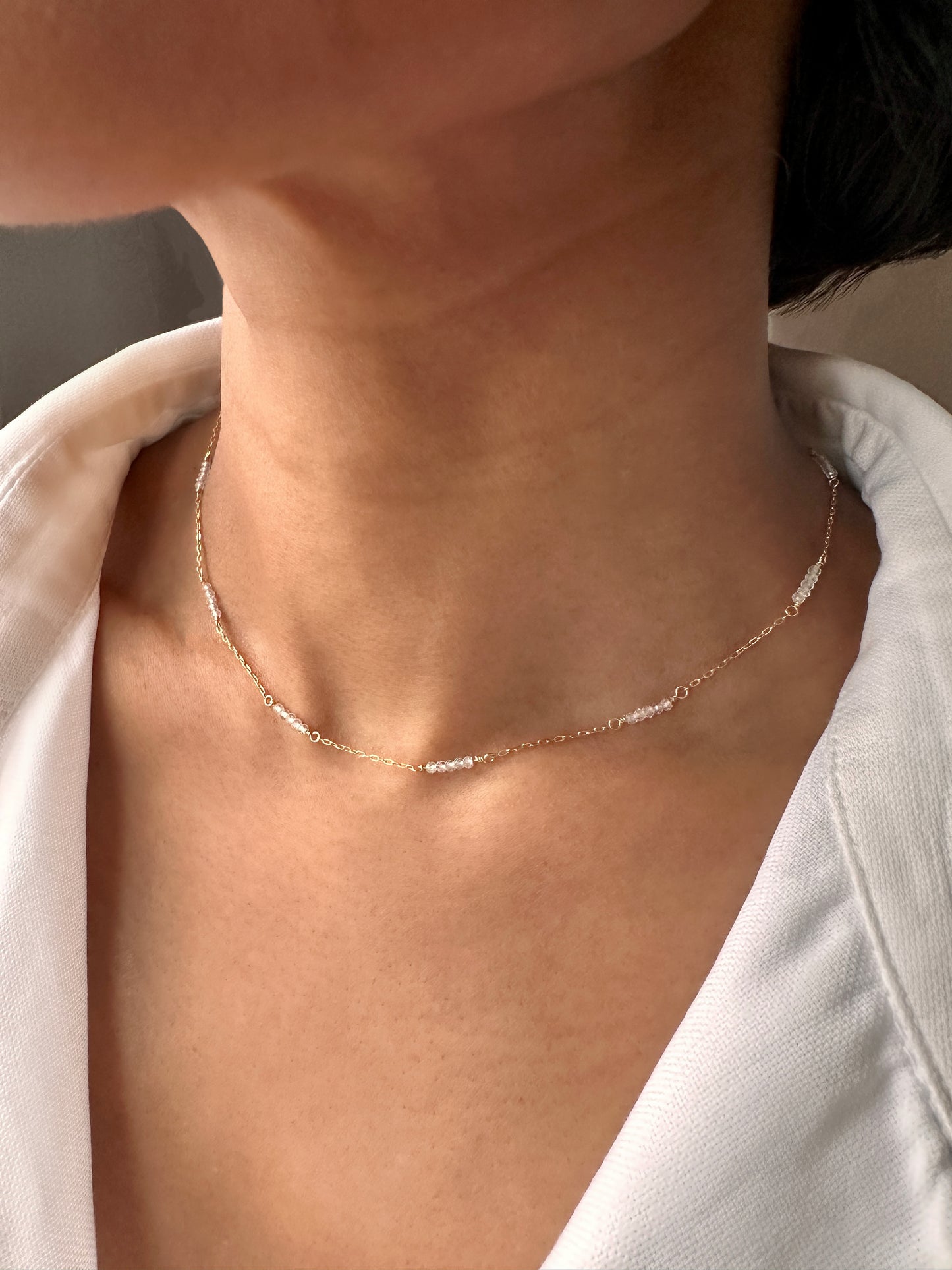 Sky Blue Topaz Choker