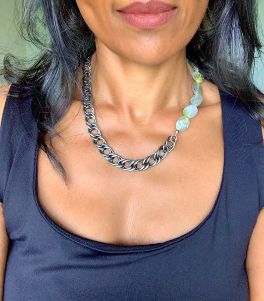 Agate Asymmetric Necklace