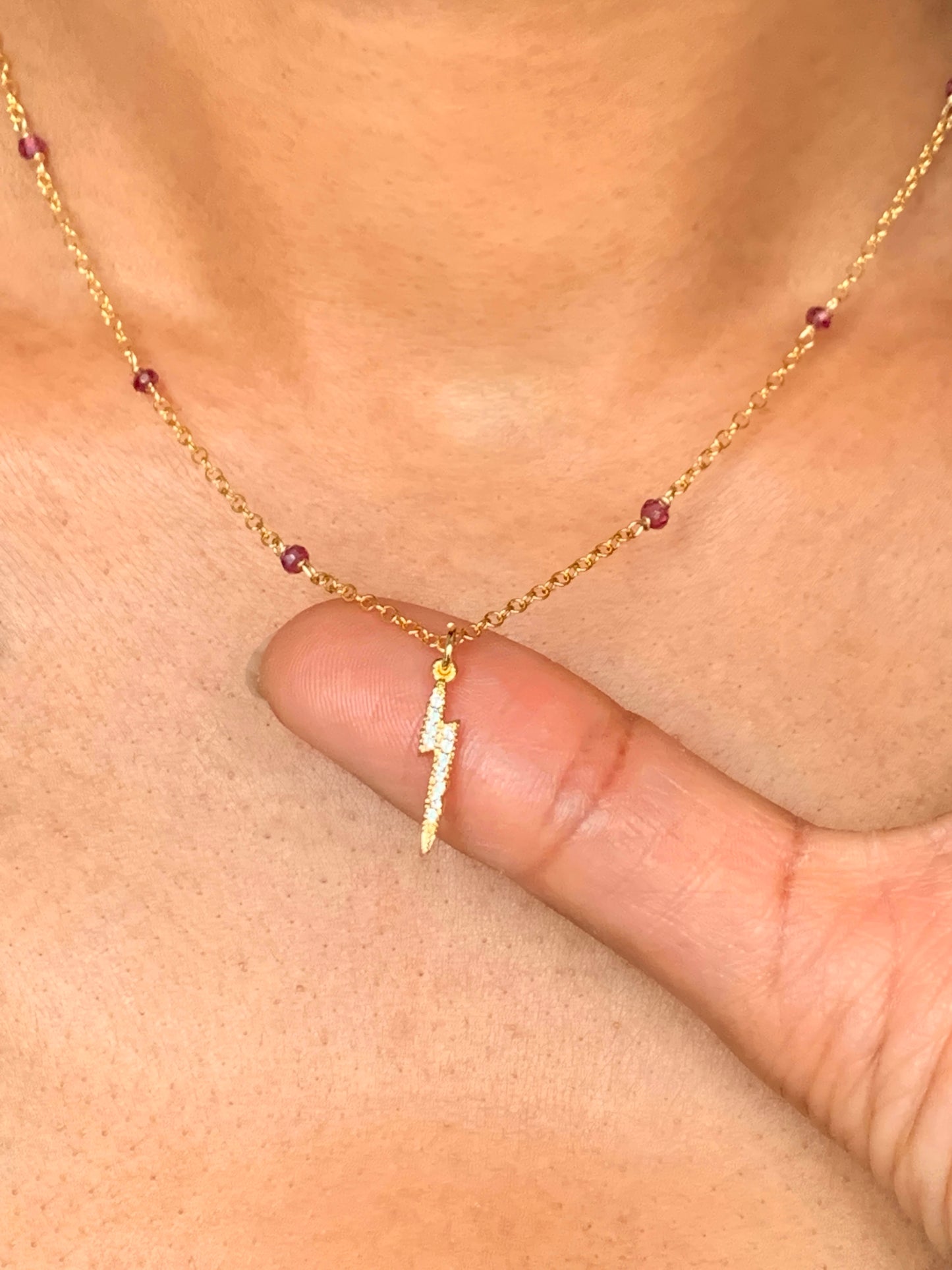 Lightning Charm Necklace