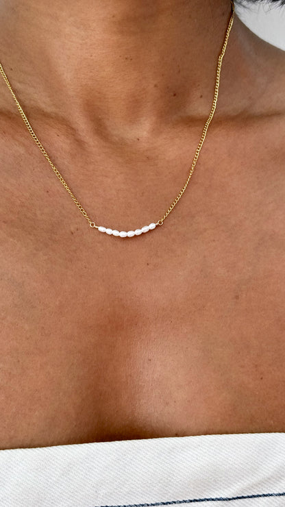 Pearl Bar Necklace