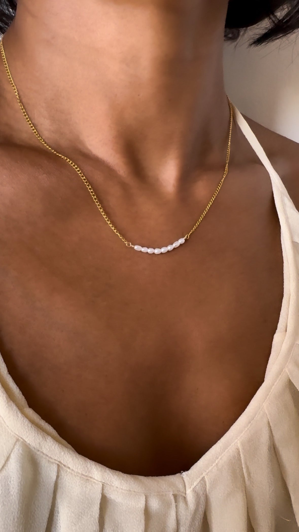 Pearl Bar Necklace