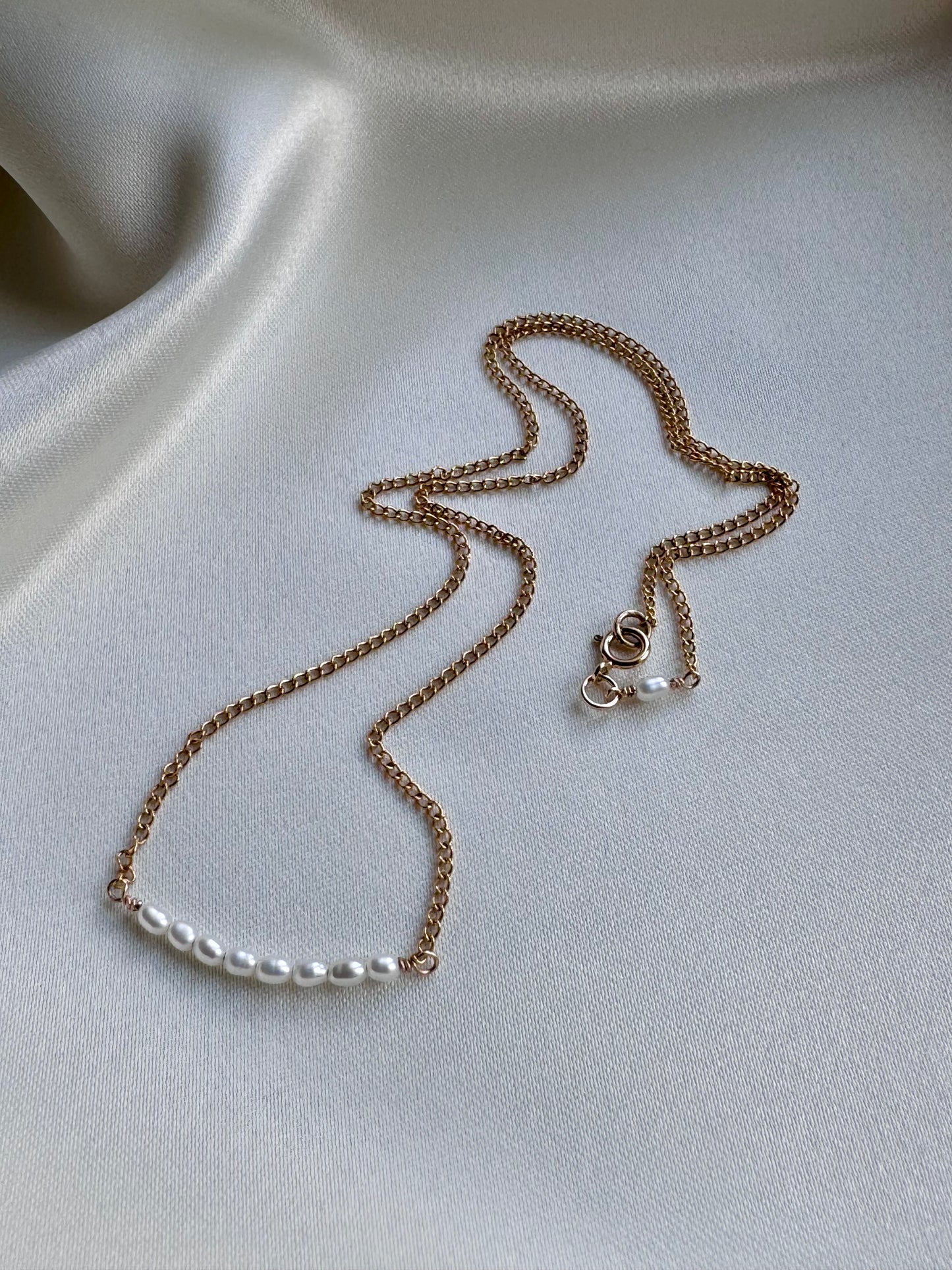 Pearl Bar Necklace