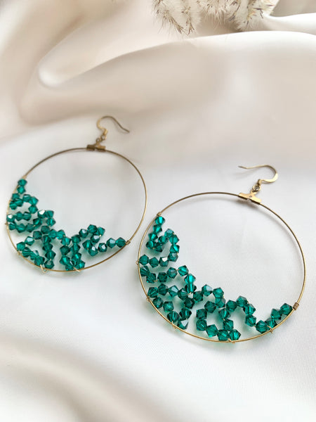 Swarovski Crystal Hoop Earrings