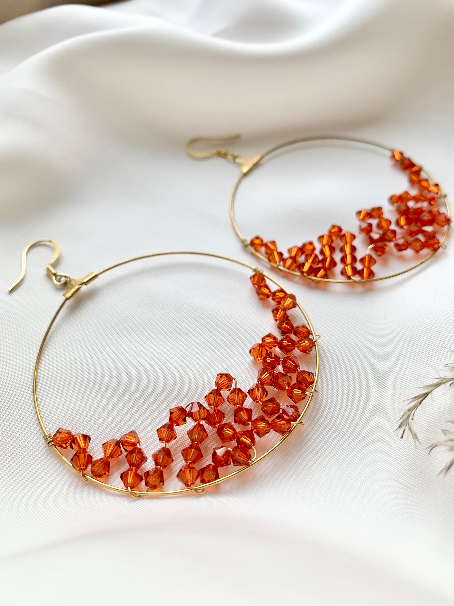 Swarovski Crystal Hoop Earrings